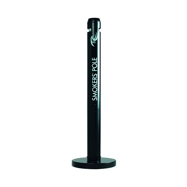 Smokers Pole Ashtray Black image