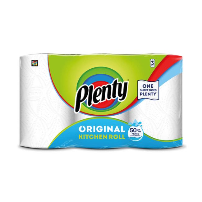 Plenty Original Kitchen Towel 95 Sheets (Pack of 3) 11121 image 1