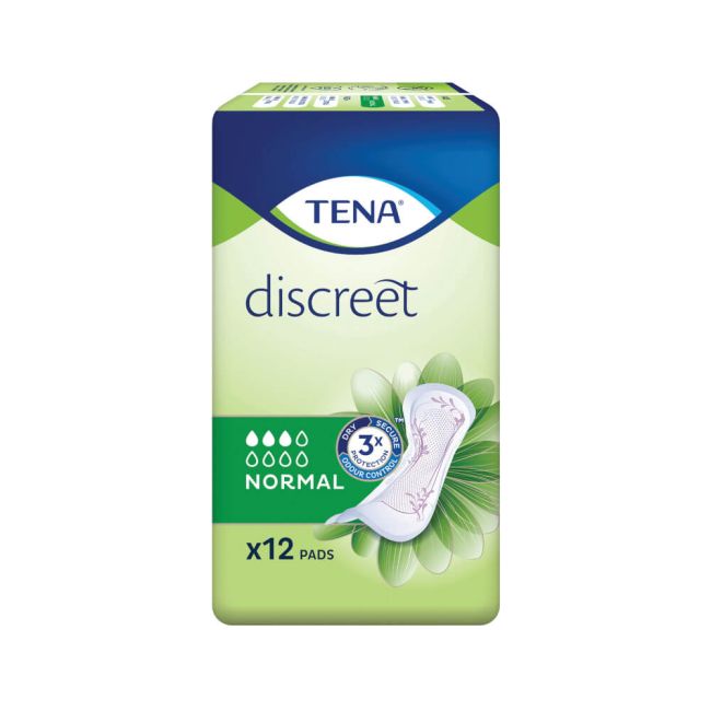TENA Discreet Normal Incontinence Pads (Pack of 12) 33941 image 1