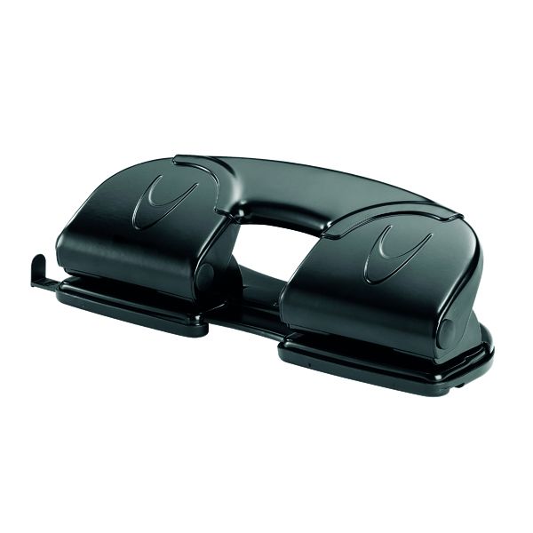 Rexel V412 4 Hole Punch Black image