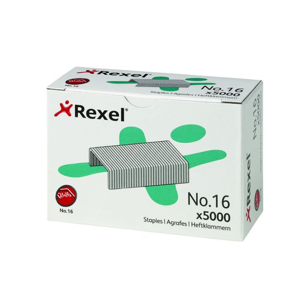 Rexel No16 Staples Metal 6mm Pk5000 image