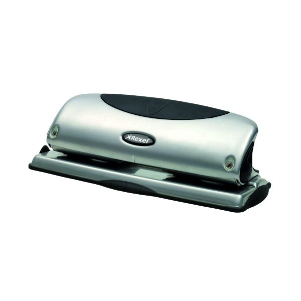 Rexel P425 4 Hole Punch Silver image
