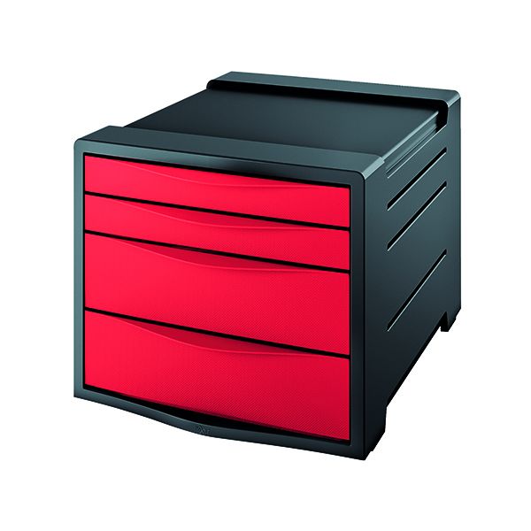 Rexel Choices Drawer Cabinet Red image