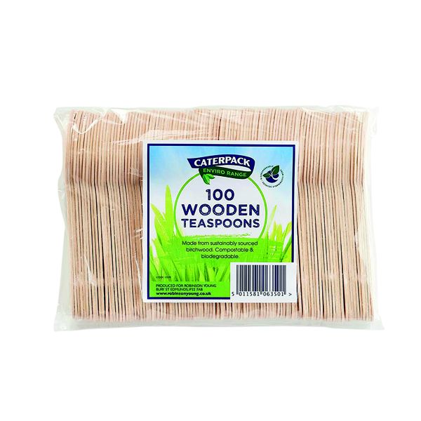 Caterpack Env Wooden Teaspoons P100 image