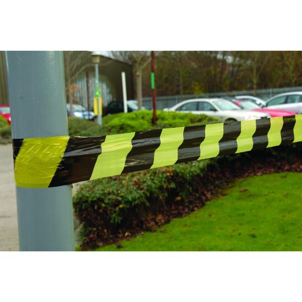 Barrier Tape Striped 72X500M Blck/Yl image