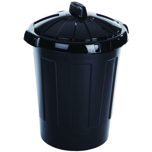 Dustbin 80 Litre Black 379770 image