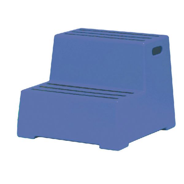2 Tread Blue Plastic Safety Step image