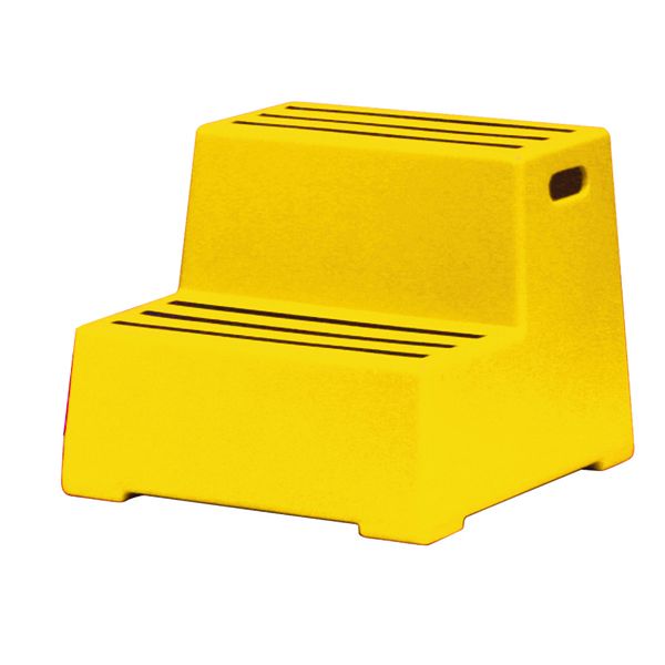 Yellow 2 Tread Plastic Safety Step image