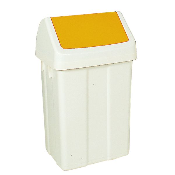 50L Swing Bin White/Yell 330353 image