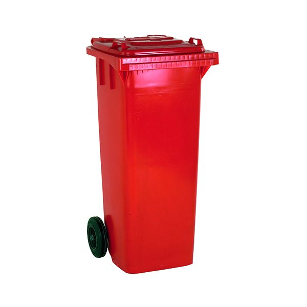 2 Wheel Refuse Container Red 140L image