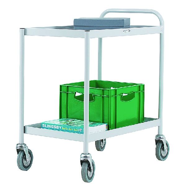 2 Shelf General Trolley Grey 331490 image