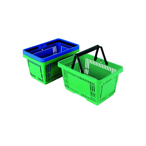 Plstc Shopping Bskt Pk12 Grn 370767 image