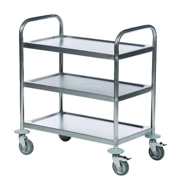 3 Tier Stainless Steel Trolley image