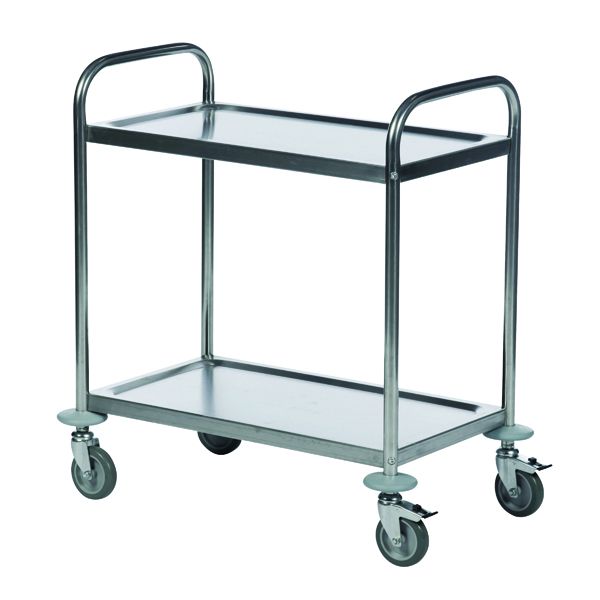 2 Shelf Trolley 600X400 Slv image