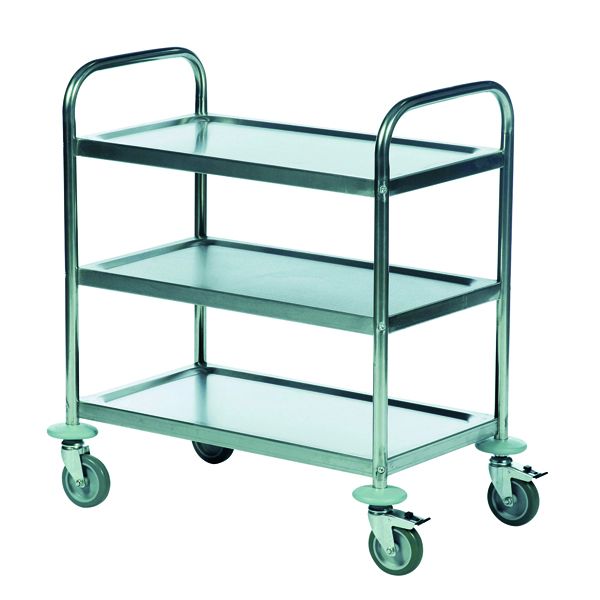 3 Shelf Trolley 600X400 Slv image