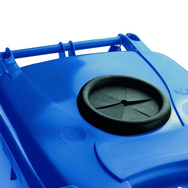 360L Blue Lock Bottle Wheelie Bin image