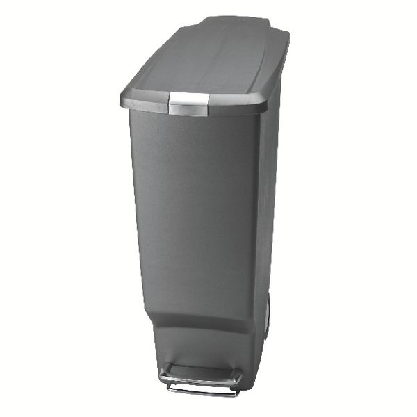 Slim Grey Pedal Bin 40L 382650 image