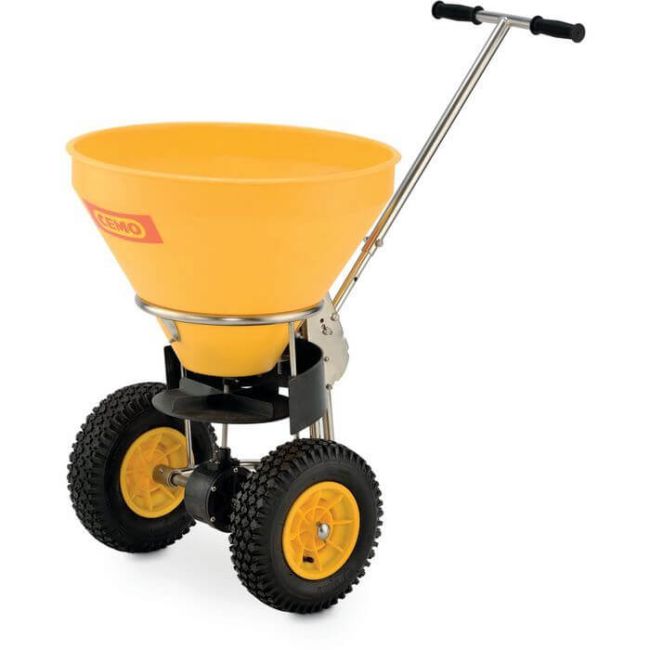 Manual Salt Spreader Yellow 50L 412104 image 1