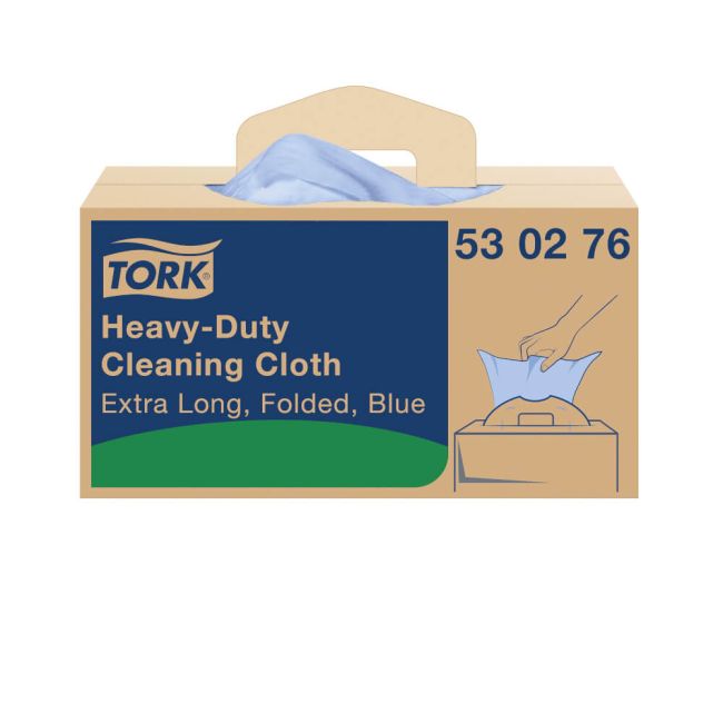 Tork Heavy-Duty Cleaning Cloth Blue (Pack of 120) 530276 image 1