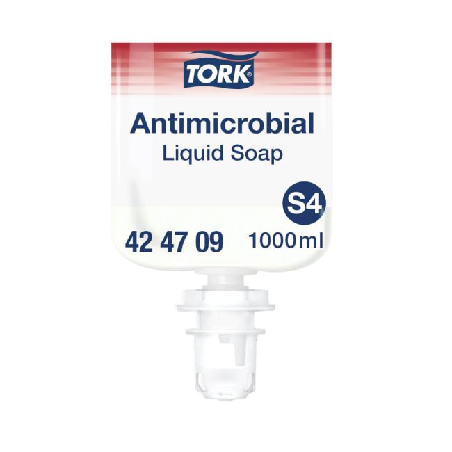 Tork Antimicrobial Hand Washing Liquid Soap (Pack of 6) 424709 image 1