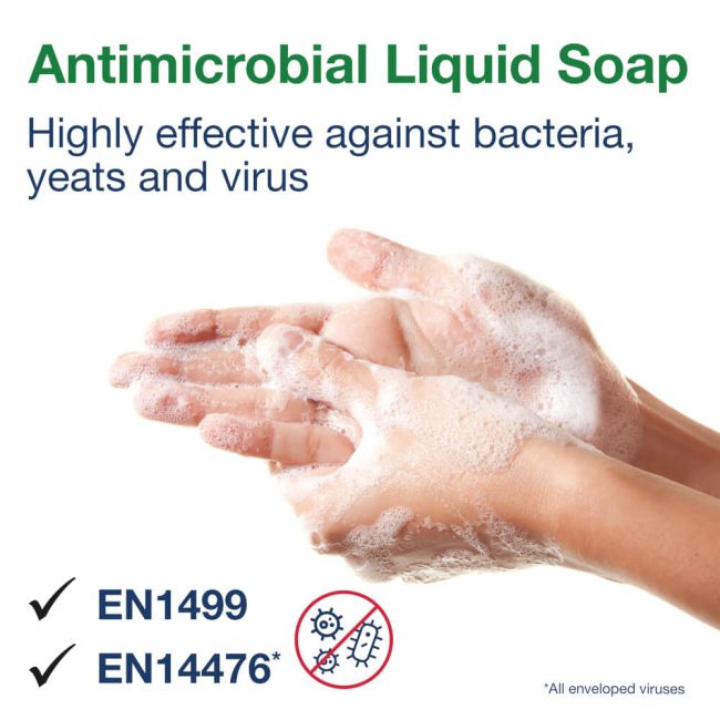 Tork Antimicrobial Hand Washing Liquid Soap (Pack of 6) 424709 image 3
