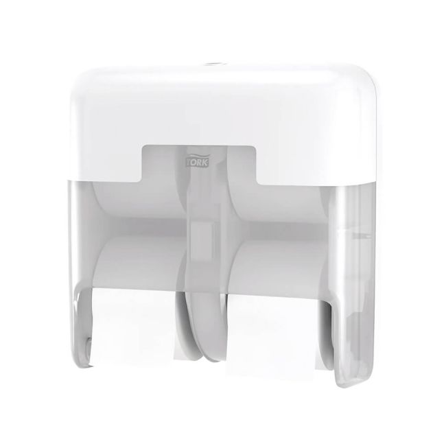 Tork OptiServe Coreless 4-Roll Toilet Roll Dispenser White 558051 image 1