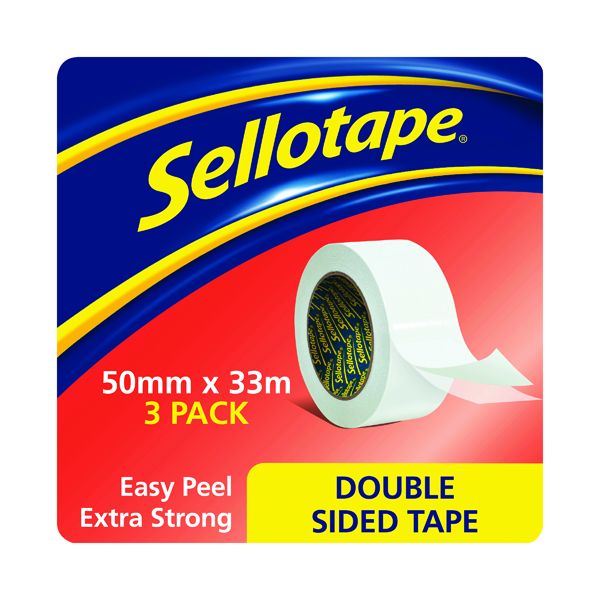 Sellotape Double Sided Tape Pk3 image
