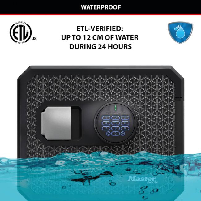 Master Lock Fire and Water Safe Digital Combination Safe Backlit Keypad 23 Litre Large FPW082FTCML image 5