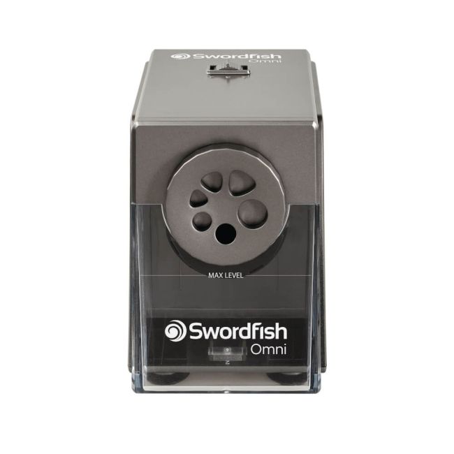 Swordfish Omni Electric Pencil Sharpener Silver 40391 image 2