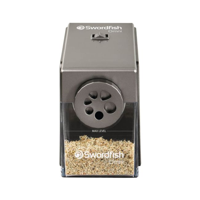 Swordfish Omni Electric Pencil Sharpener Silver 40391 image 3