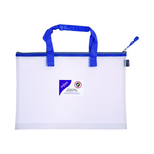 Snopake EVA Zippa Bag 480x350mm Blue image