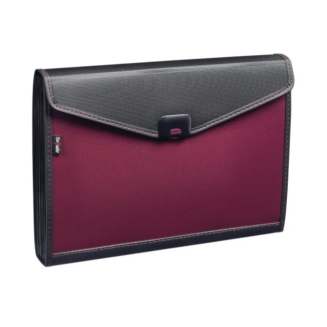 Snopake Zeon Organiser 13-Part Foolscap Ruby 15895 image 2