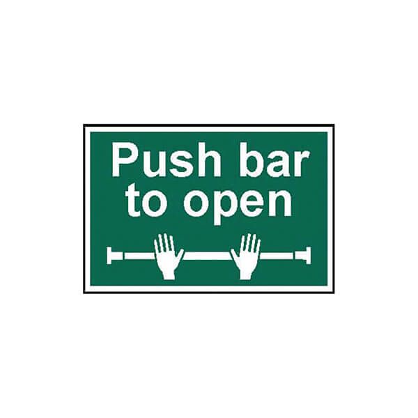 Spectrum Saf Sign Push Bar To Open image