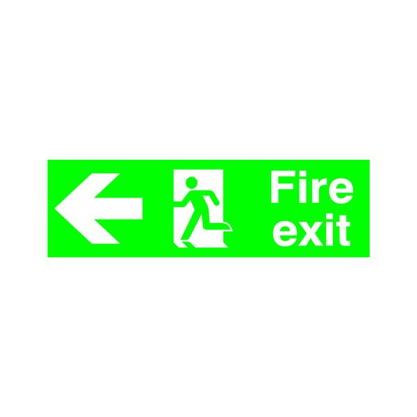 Signslab Fire Exit R/M Arw L Pvc image