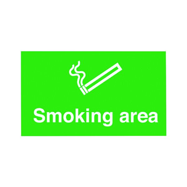 Signslab 300X500 Smoking Area Pvc image