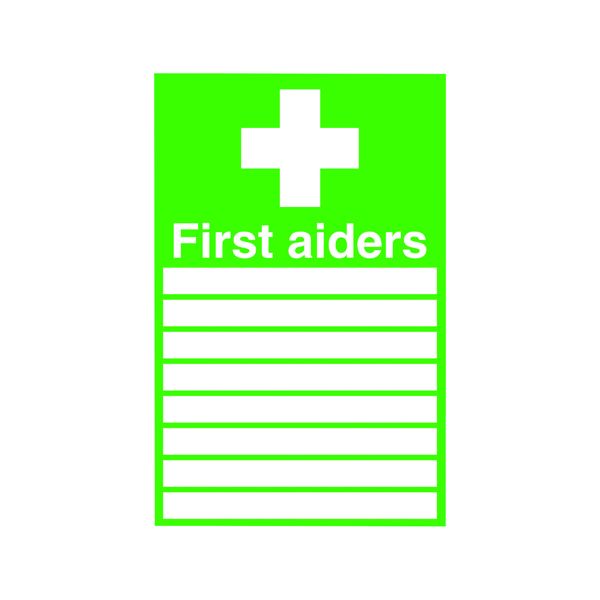 Signslab 300X200 First Aiders Pvc image