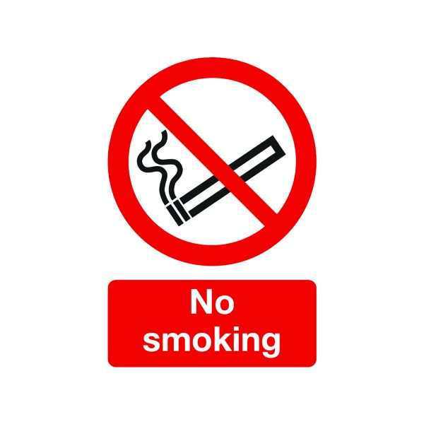 No Smoking Pvc Safety Sign A5 image