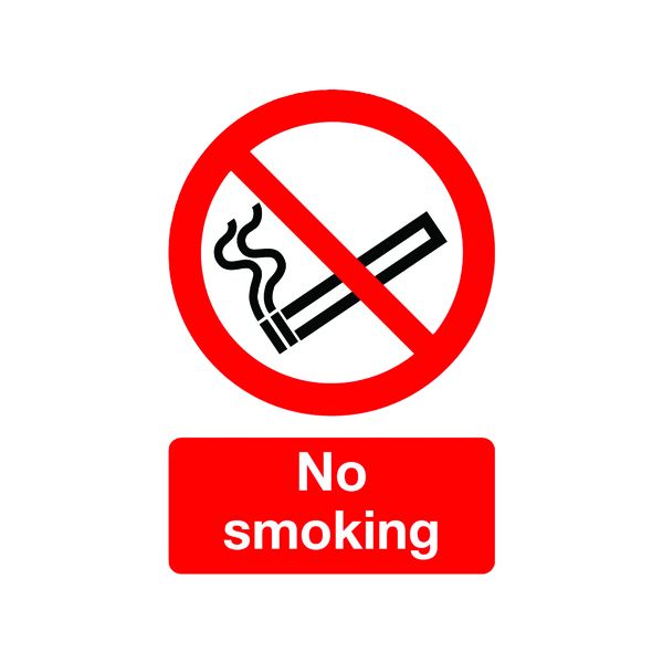 Signslab A5 210X148 No Smoking S/A image