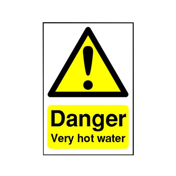 Signslab Danger Very Hot Water S/A image