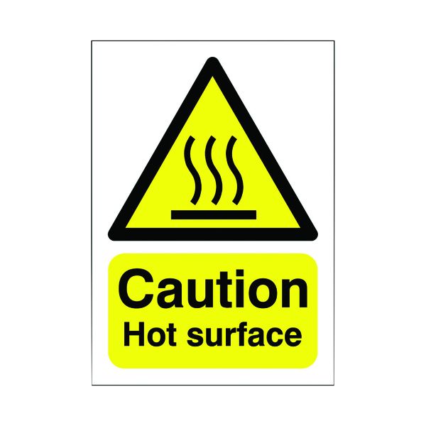 Signslab A5 Caution Hot Surface S/A image