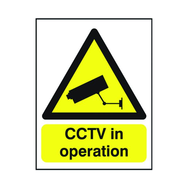Cctv In Operation Pvc Sign A5 image