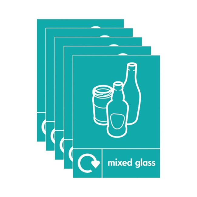 A5 Sign Self Adhesive Mixed Glass (Pack of 5) Y7321009 image 2