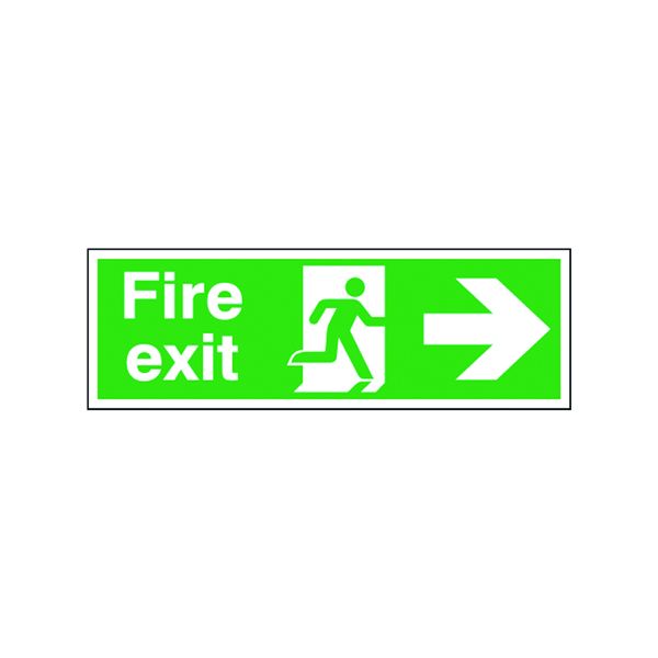 Fire Exit Safety Sign Running Man image