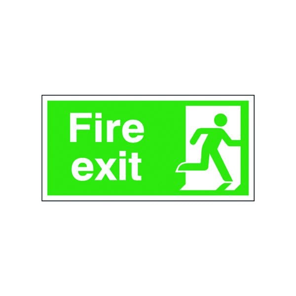 Fire Exit Right 150X300Mm S/A E98A/S image