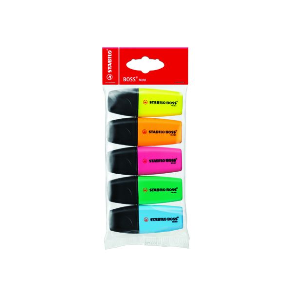 Stabilo Boss Mini Highlighter Pk5 image