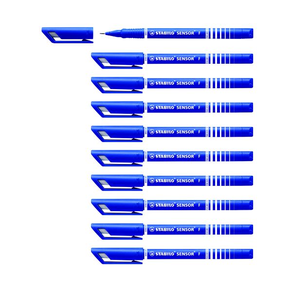Stabilo Sensor F-tip Fline Blu Pk10 image