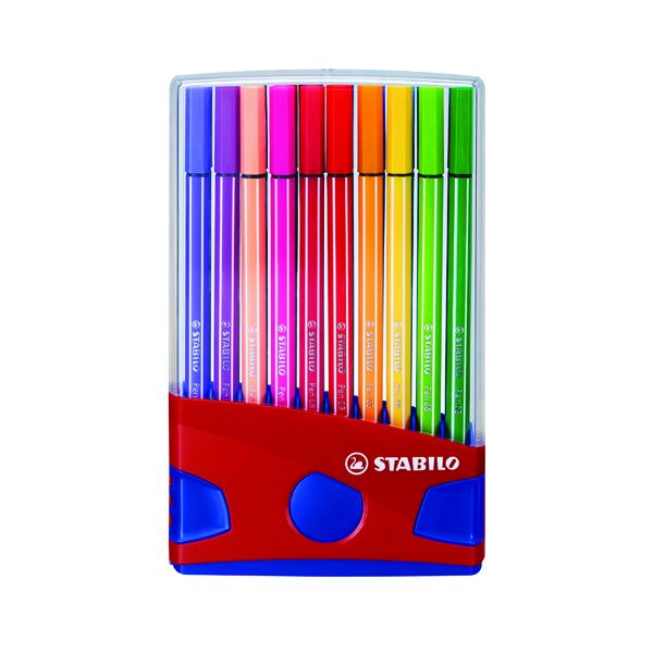 Stabilo Pen 68 Felt Pen Ast Pk20 image