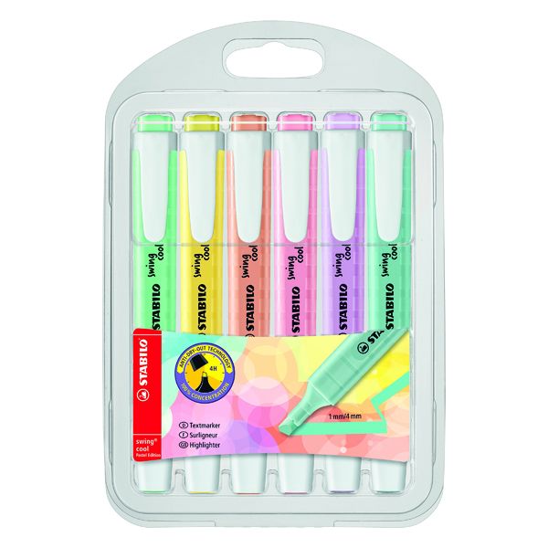 Stabilo Swing Cool Pastel Ast Pk 6 image