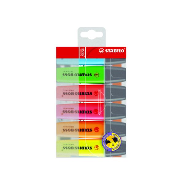 Stabilo Boss Highlighter Ast Pk6 image