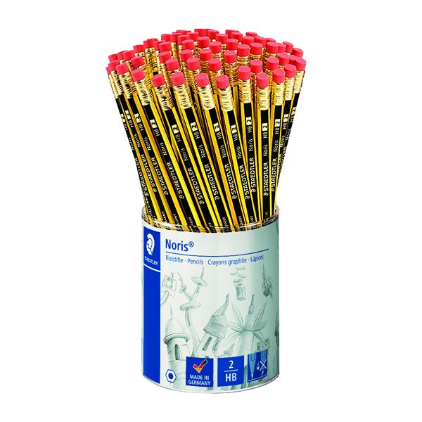 Noris HB Eraser Tip Pencils (72 Pack) 122KP72 Printer Base